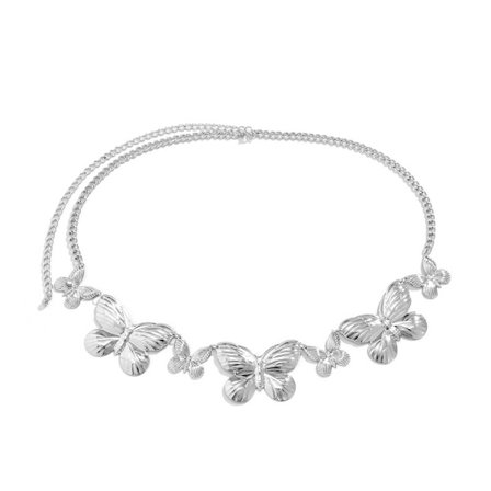 Butterfly Waist Chain Body Jewellery SILVER - korkea laatu