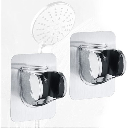 2 kappaletta seinään kiinnitettävää käsisuihkun pidikettä, säädettävä käsisuihku