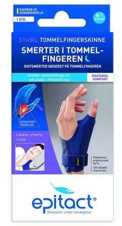 Epitact Stabil Tommelfingerskinne Venstre/M, Medicin & Pleje, Støttebind, Tommelfingerstøtte