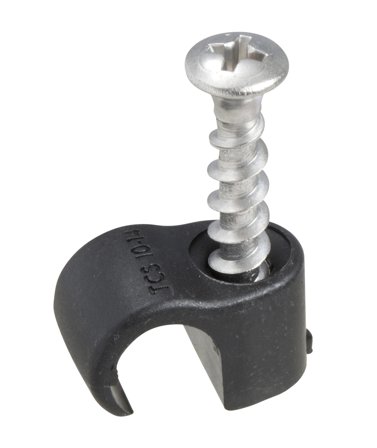 Schneider Electric 2191502 Skrueklammer svart 18-22 mm, 50-pakning, Installasjonsmaterial