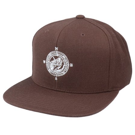 Hunter - Brown - snapback - Cap - Fishing Compass Brown Snapback - Hatstore