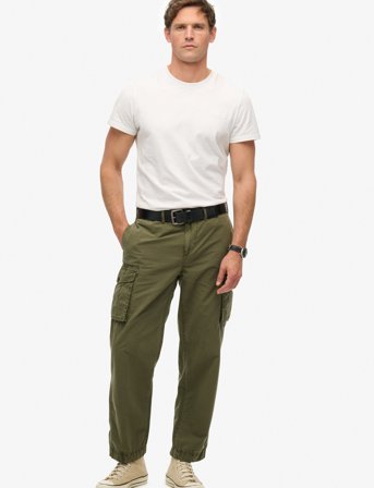 Superdry Parachute Light Cargo Pant - Khaki green - 29 x 32