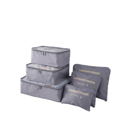 6-pack Organiserset för Resväskor Storlek 6