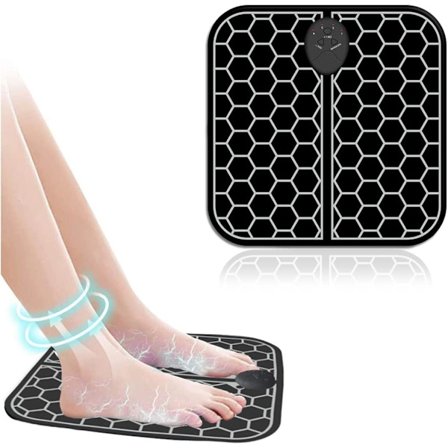 Elektrisk fotmassasjeapparat, elektrisk fotmassasjeapparat, smart fotmassasjematte, 6 moduser, 10 justerbar frekvens, bærbar USB-oppladbar