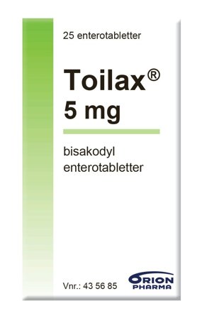 Toilax 5mg enterotabletter 25 stk