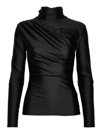 Long Sleeve Top Langærmet T-shirt Sort HAN Kjøbenhavn