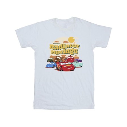 Disney Boys Cars Radiator Springs Group T-shirt 3-4 år Vit