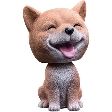 Ornitolog Nickande Hund Prydnad Teddy Hund Bil Nickande Hund Docka Prydnader Bobble Head Leksaker Figur Simulering Skakande Huvud Hund Dekor Bobble-