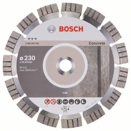 Bosch Best for Concrete Kappeskive 230x22,23mm, Maskintilbehør & forbruk