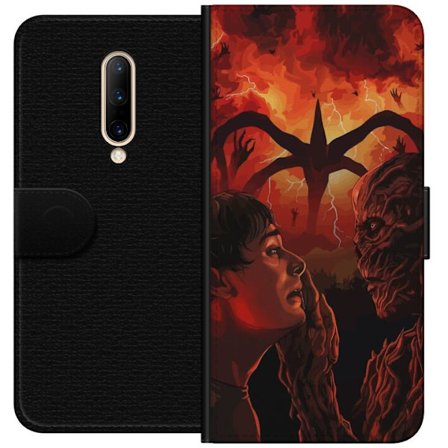 Yhteensopiva Lompakkokotelo OnePlus 7 Pro Satumaista moskeijaa pastelliväreillä, roikkuvilla lyhdyillä, tähdillä ja puolikuulla pilvien joukossa