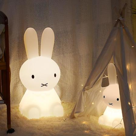 Söt Led Nattlampa Barnbelysning Leksakskanin