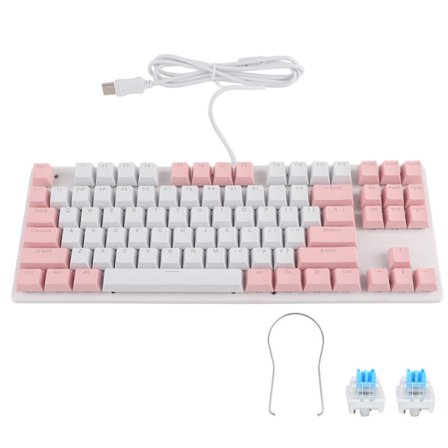 Tangentbord Mekanisk Gaming 87 Tangenter Blandat Ljus Datortillbehör för Stationär Dator Bärbar Dator 919 Stil 2