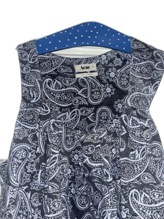 Svart paisleymönstrad klänning Acne studios