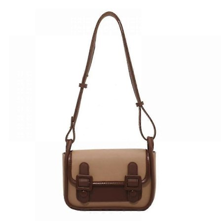 Generisk En-skulder Liten Veske Dame Veske Mote Vill Stor Skulderstropp Retro Liten Messenger Liten Firkantet Veske Tide-khaki