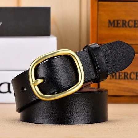 DINISITON Uusi naisten vyö aitoa nahkaa naisille naisten kultainen solki hihna hieno vintage farkuille