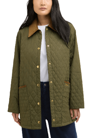 Barbour Goldmire Quilt Jackor Dam Grön 16