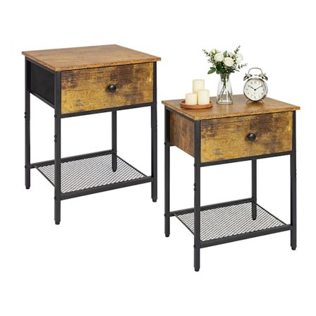 Nattduksbordsset, 2 delar, låda och hylla