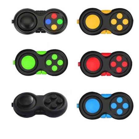 Fidget Pad Anti-Stress Verktyg, Flerfärgad 7x3cm, Sensorisk Leksak för Vuxna och Barn