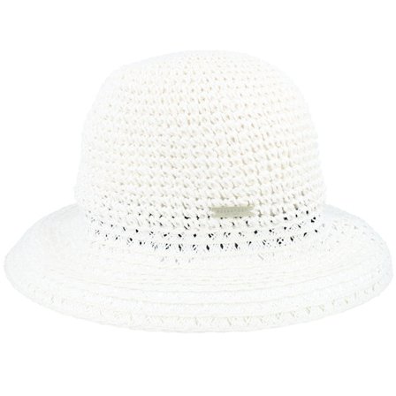 Seeberger - Blanc straw Chapeau - Paper Straw Hat White Cloche @ Hatstore
