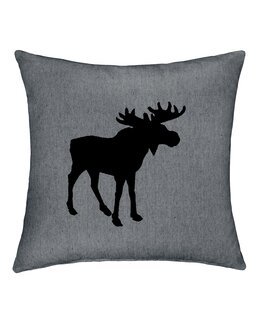 Putetrekk Helge med brodert motiv 1-pk Mørk grå