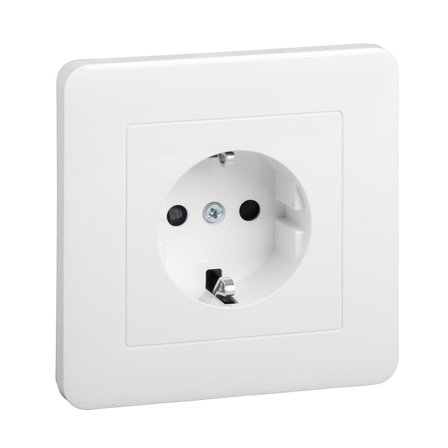 Schneider Electric WDE002995 Vägguttag 1-vägs, helkåpa, 50-pack, Strömbrytare & vägguttag