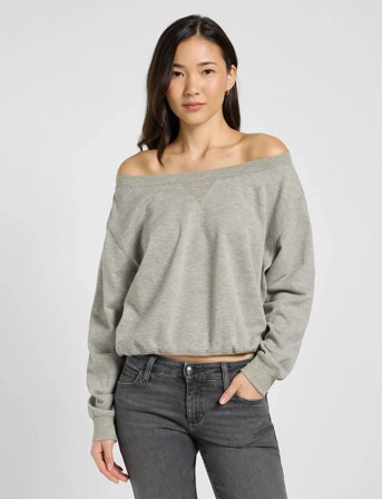 Lee Jeans Off Shoulder Sws - Grey - L