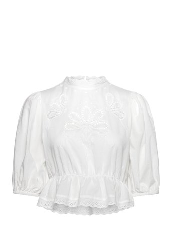Gina Tricot Boho Blouse - White - XS