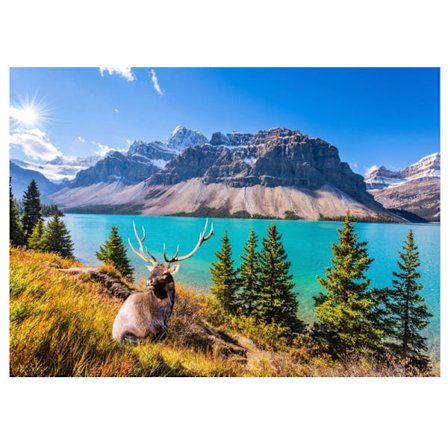 Pusselplan Pussel 1000 Bitar - Rocky Mountain Lake