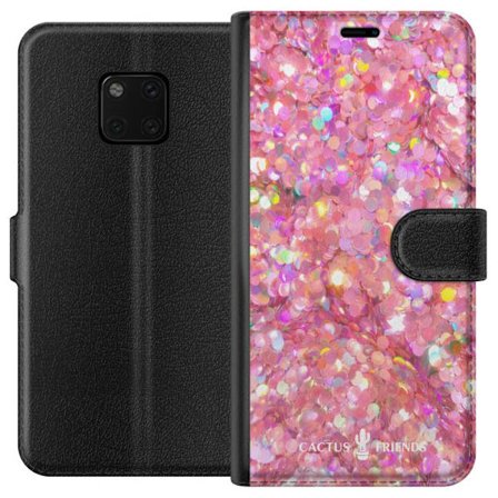Yhteensopiva Lompakkokotelo Huawei Huawei Mate 20 Pro Cactus and Friends – PinkGlitter