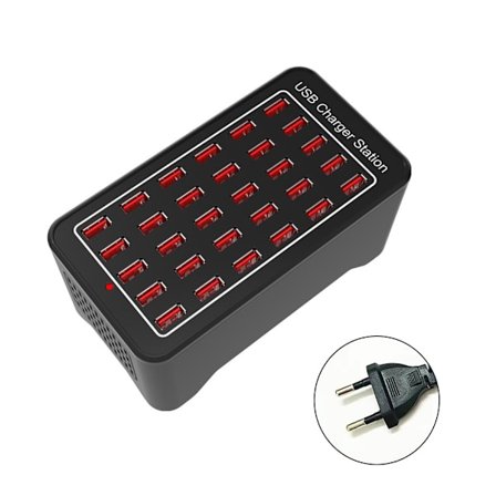 10-30-ports oplader, USB-hurtigoplader, til smart opladningsgenkendelse til rejser