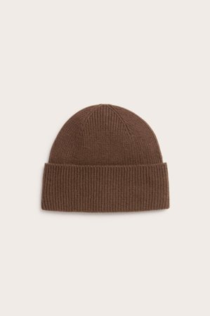 Kappahl | Mössa i merinoull | Mörkbrun