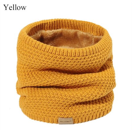 Halsdamask Halsvärmare GUL