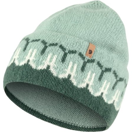 Fjällräven Övik Path Knit Beanie OneSize - unisex - Deep Patina-Misty Green - Casquettes, Chapeaus & beanies