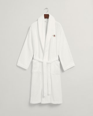 GANT - Morgenkåpe i bomullsfrotté, unisex white