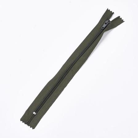 5 St Dragkedja 20cm Militärgrön Lila