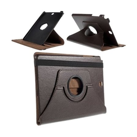 Jessen Samsung Galaxy Tab A 9.7 Kääntyvä Nahkakotelo Standillä - Kahvi