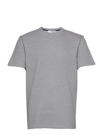 Slhrelaxalfred Ss O-Neck Sweat W Grey Selected Homme