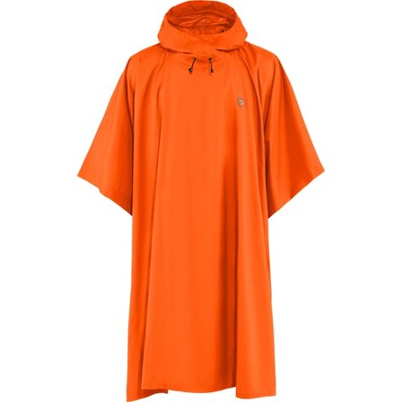 Fjällräven Women's Poncho in Safety Orange, Hydratic