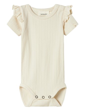Lil'Atelier Nbffleura Ss Slim Body Lil - Cream - 68