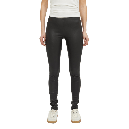 Soft Rebels Srsoho Leather Pant Byxor Dam Svart XL