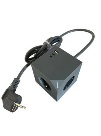 MicroConnect Power Cube, 3 Schuko outlets