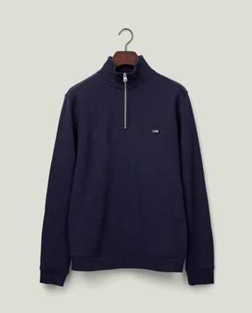 Lexington Sweatshirt med dragkedja, mörkblå