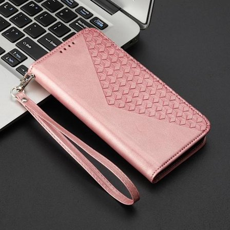 (Samsung S21) Kohokuvioitu vasikannahka flip-lompakkokotelo puhelimelle