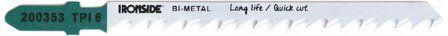Ironside T244D Sticksågsblad 5-pack, Maskintillbehör & förbrukning