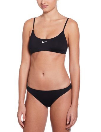 NIKE SWIM Nike Essential Bralette Bikini Set - Black - L