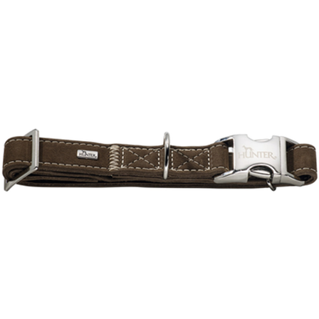 Hunter - Dog Collar Hunting Alu-Stronge Brown 30-45 cm - Hund - Halsbånd - ZOO.no