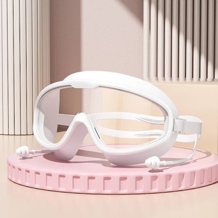 Utomhus Simglasögon Anti-Imma Bred Synfält Dykglasögon med Öronproppar för Vuxna Ungdomar Vattendykglasögon