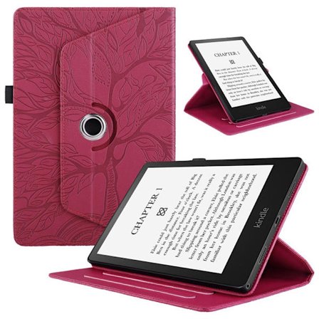 Fodral för iPad 11" 2020/2021/10.8/10.9/Air4/Air5 Röd 360° Roterande Surfplatta Livets Träd