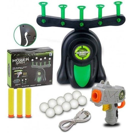 Flytande Bollskyttespel & Skjutleksak för Barn – Hover Shot Flytande Målspel Lysande i Mörkret, Skjutmål Träningsleksak