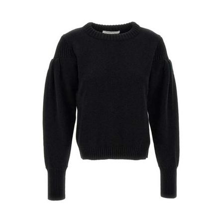 Philosophy di Lorenzo Serafini Round-neck Strik Sort, Dame Striktrøjer